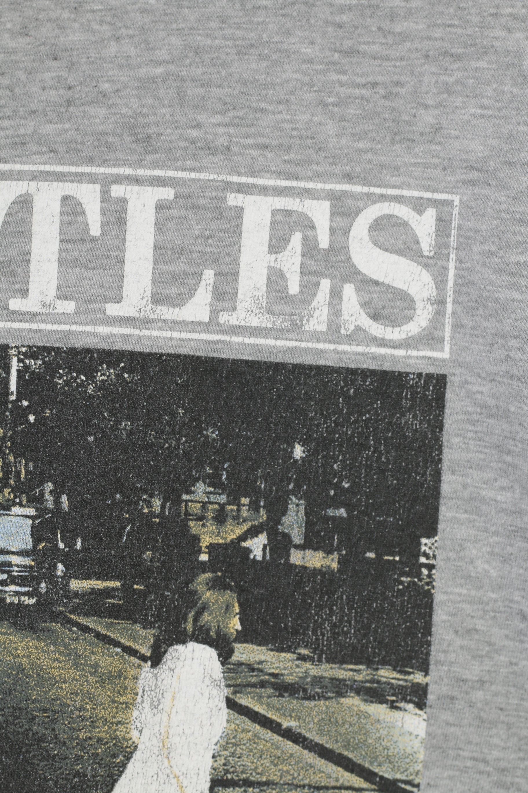The Beatles Men 2XL T-Shirt Grey Short Sleeve Cotton Graphic People Vintage Top