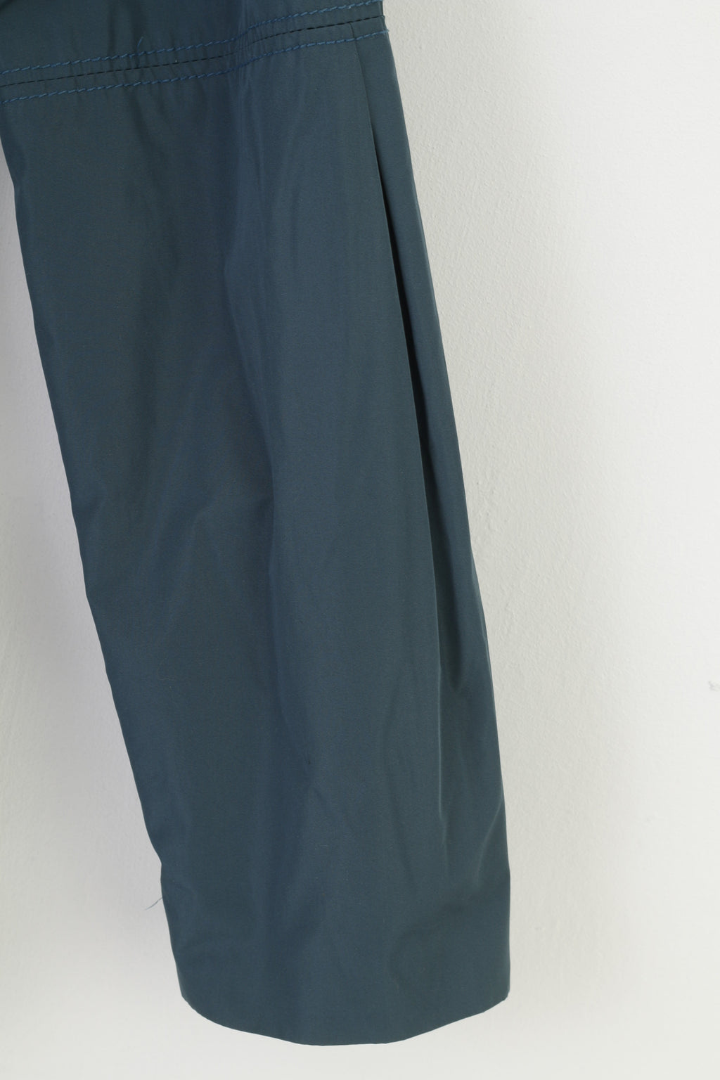 Betty Jackson Black Woman 12 (M) Jacket Green Belt Full Zipper Collar Waist Frills Vintage Top