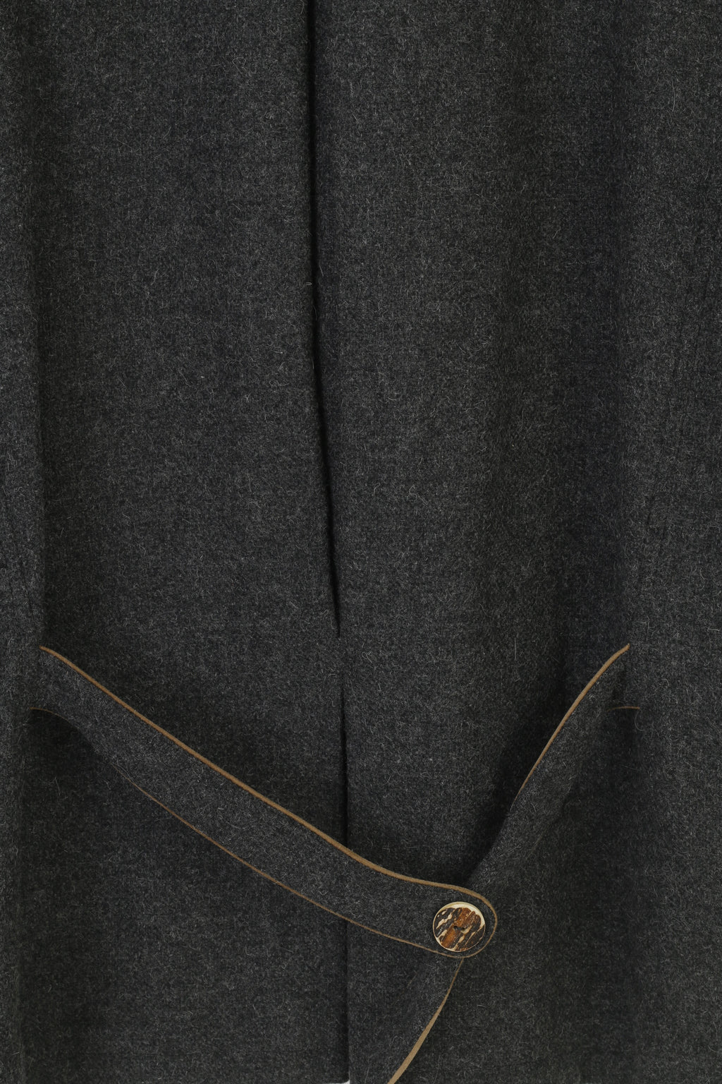 Lodenfrey Uomo 56 Blazer Lana Grigio Vintage Tiroler Tiroler Loden Colletto Pantaloni Giacca Top