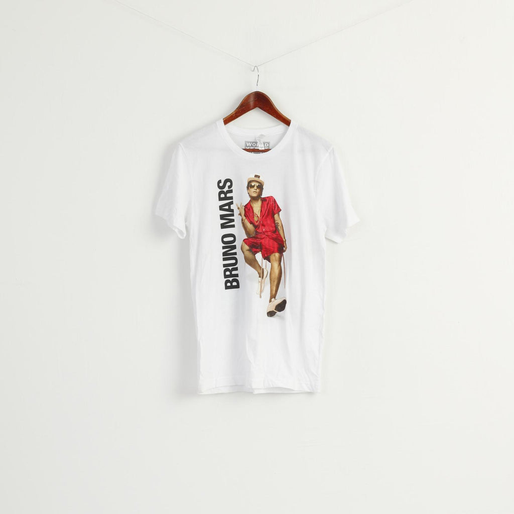 Canvas Men M Shirt White Cotton Bruno Mars World Magic Tour 24K Unisex Top