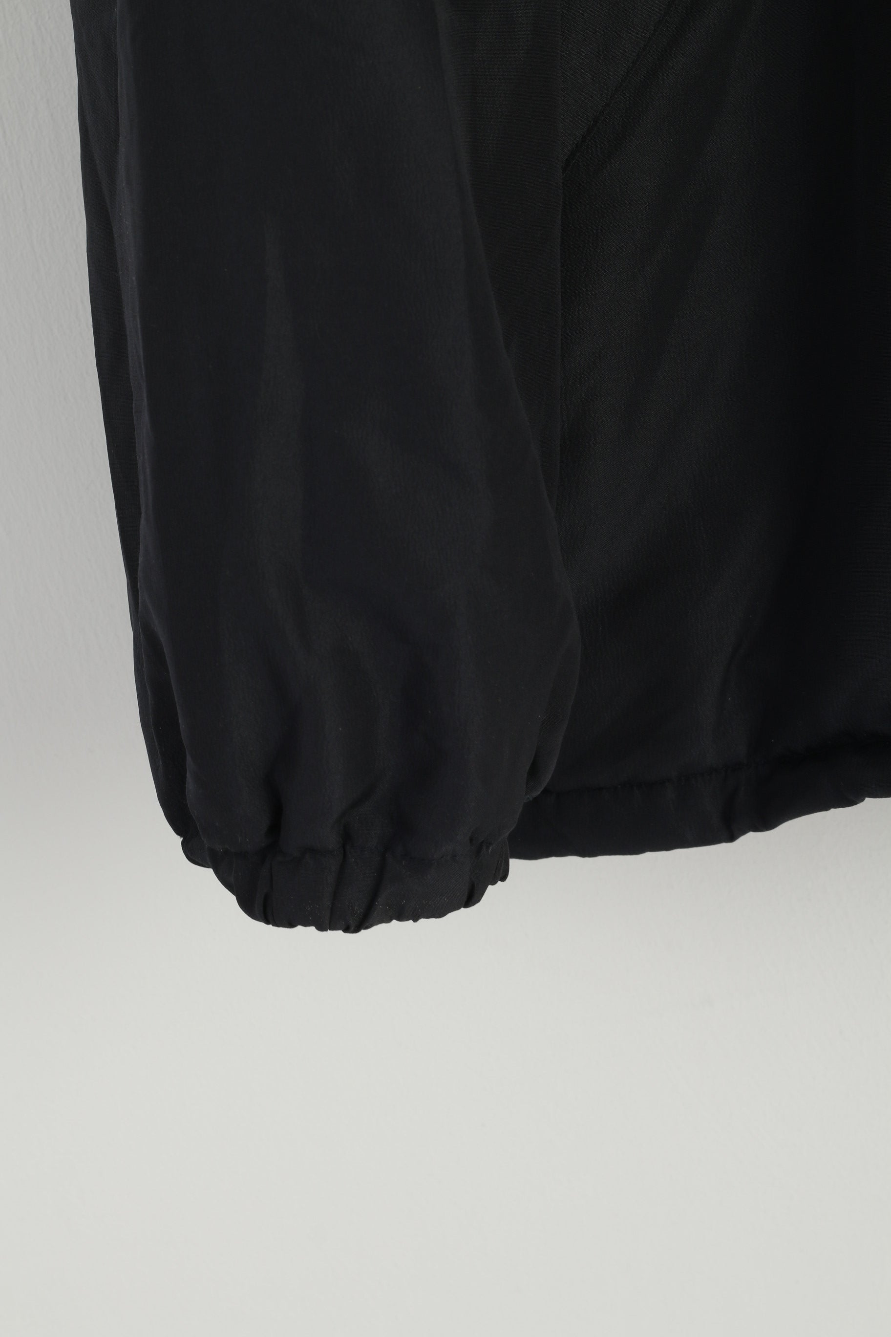 Kappa Men L Jacket Navy Beige Double Sided Fleece Removable Hood Zip Up Top