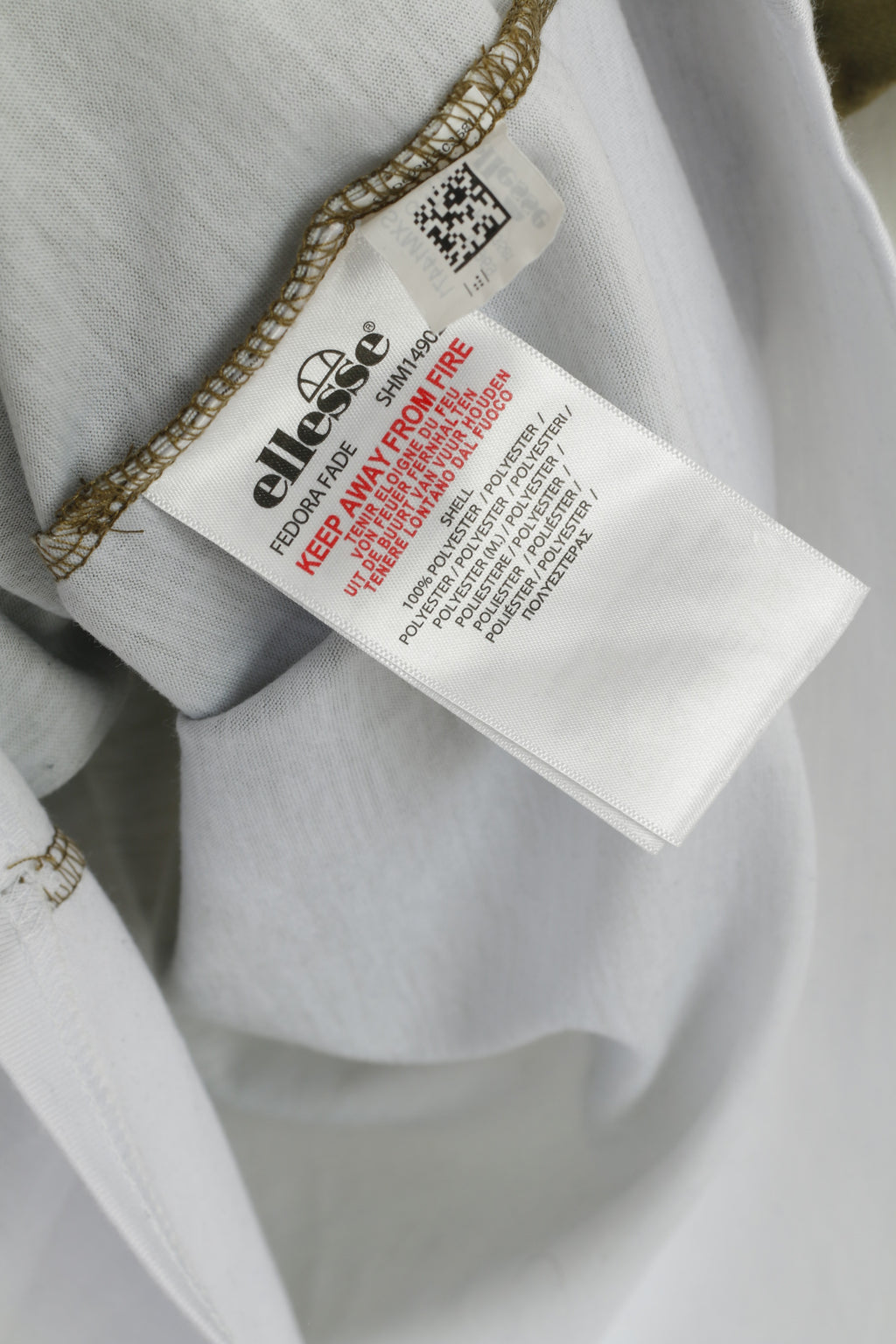 Ellesse Men XL T-Shirt Green Polyester Sportswear Crew Neck Sport Top