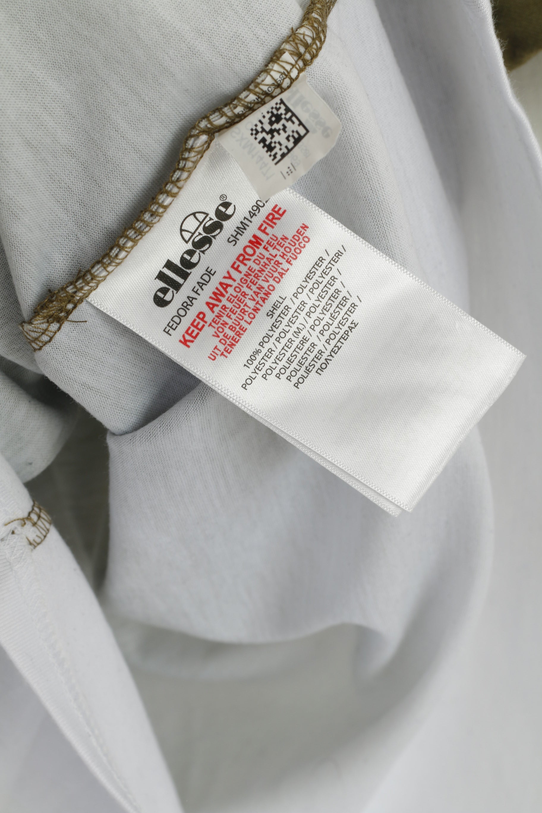 Ellesse Men XL T-Shirt Green Polyester Sportswear Crew Neck Sport Top