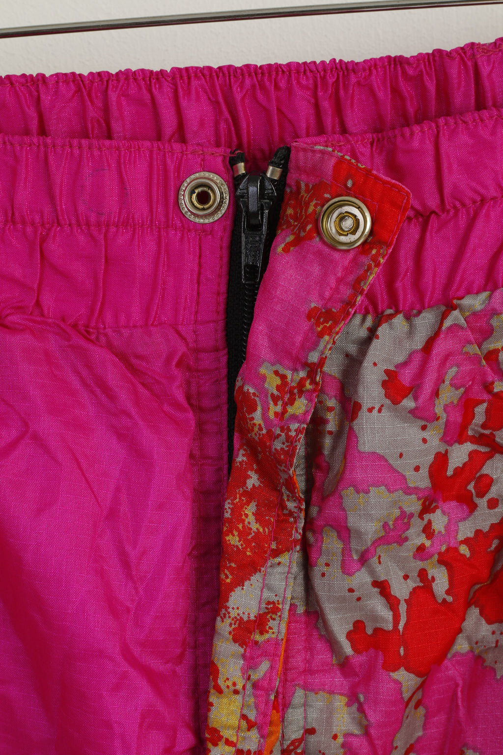 Vintage Girl 164 Ski Trousers Pink Nylon Waterproof Snow Pants