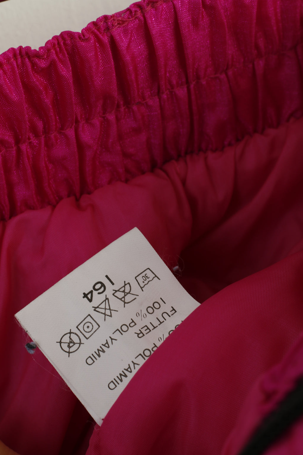 Vintage Girl 164 Ski Trousers Pink Nylon Waterproof Snow Pants