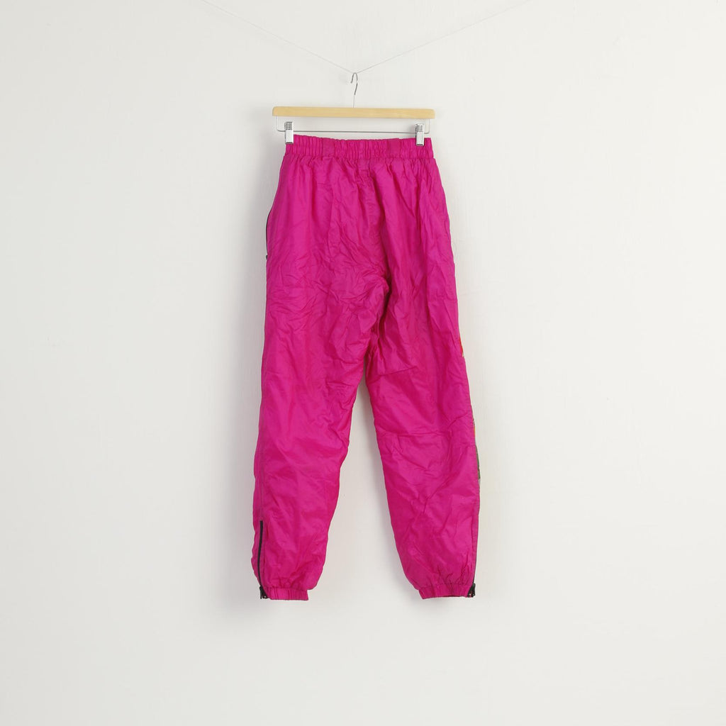 Vintage Girl 164 Ski Trousers Pink Nylon Waterproof Snow Pants