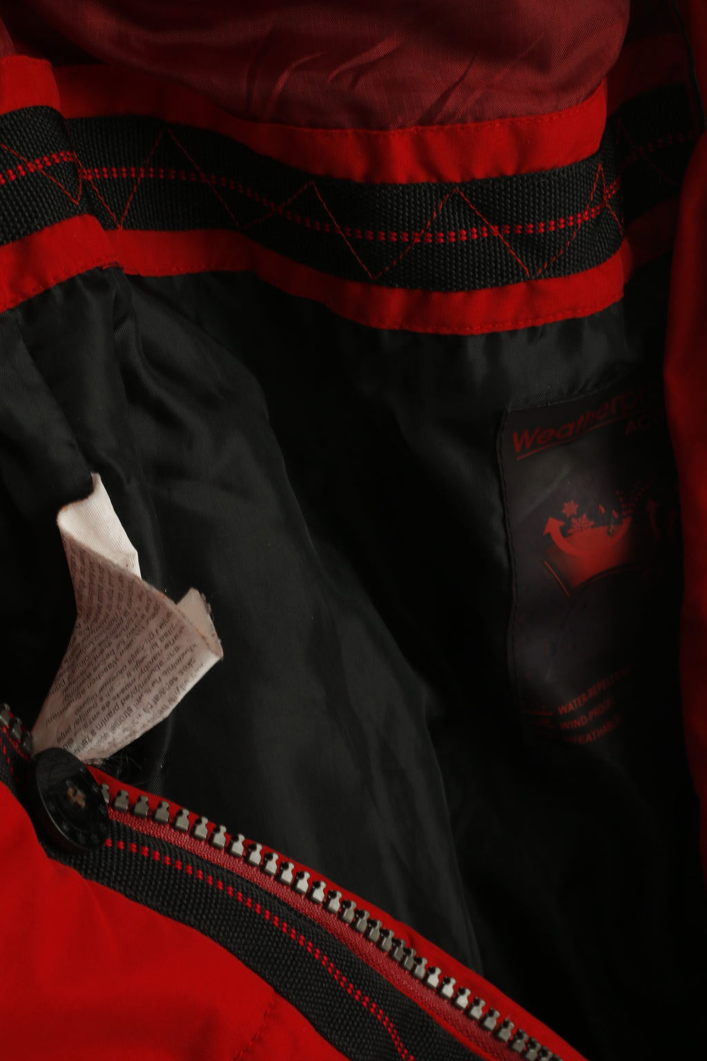 John Bradley Men 54 L Jacket Red Padded Mountain Trail Winter Zip Up Active Top