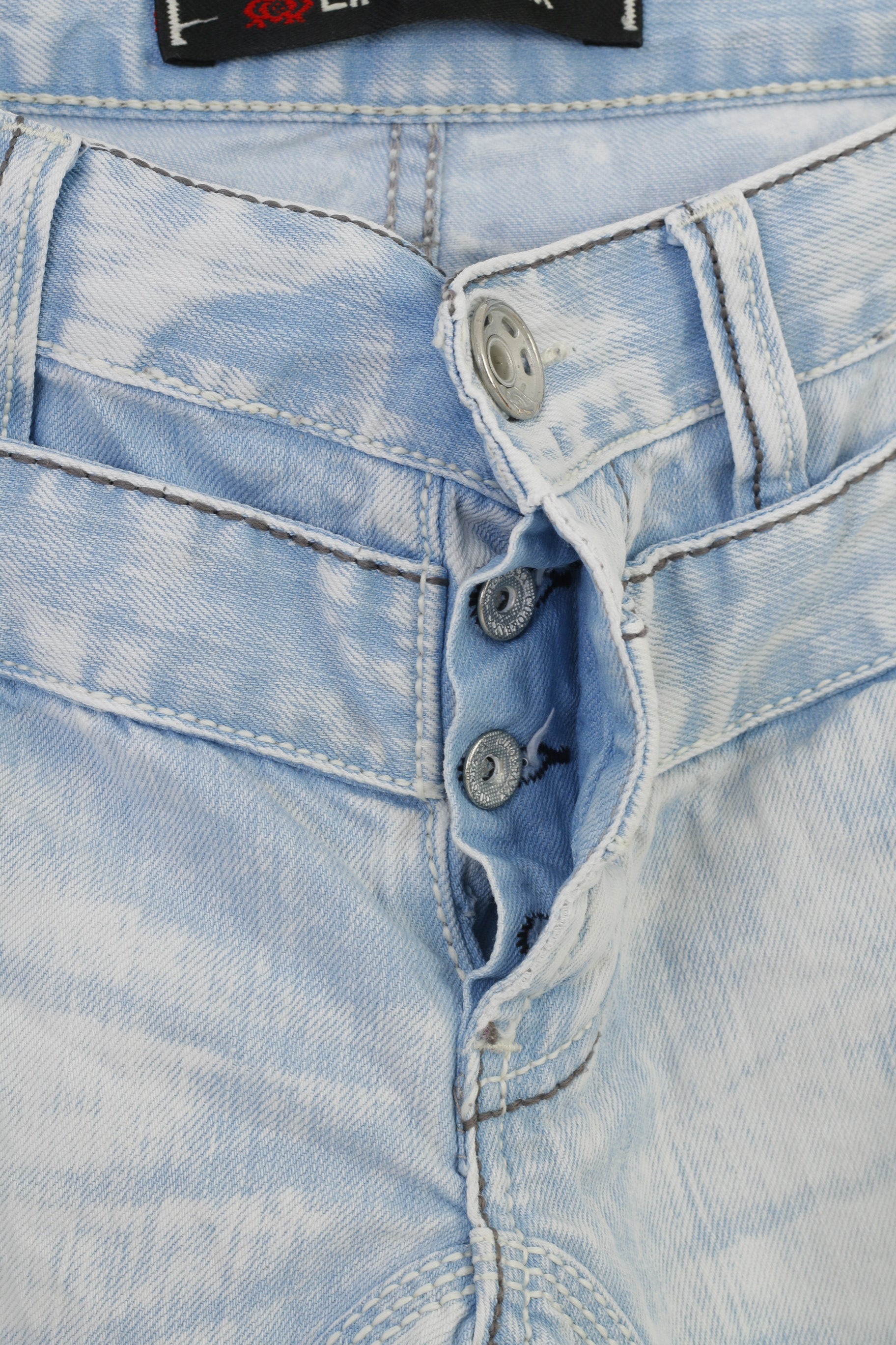 Cipo&Baxx Men 32 Trousers Jeans Blue Washed Look Cotton Pockets Bottoms Low Waist Vintage