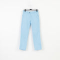 Loud Mouth Men 34 34 Trousers Blue Elegant Cotton Pockets Belt Loops Wide Leg Top
