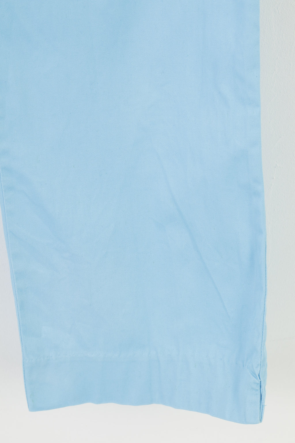 Loud Mouth Hommes 34 Pantalon Bleu Élégant Coton Poches Passants De Ceinture Jambe Large