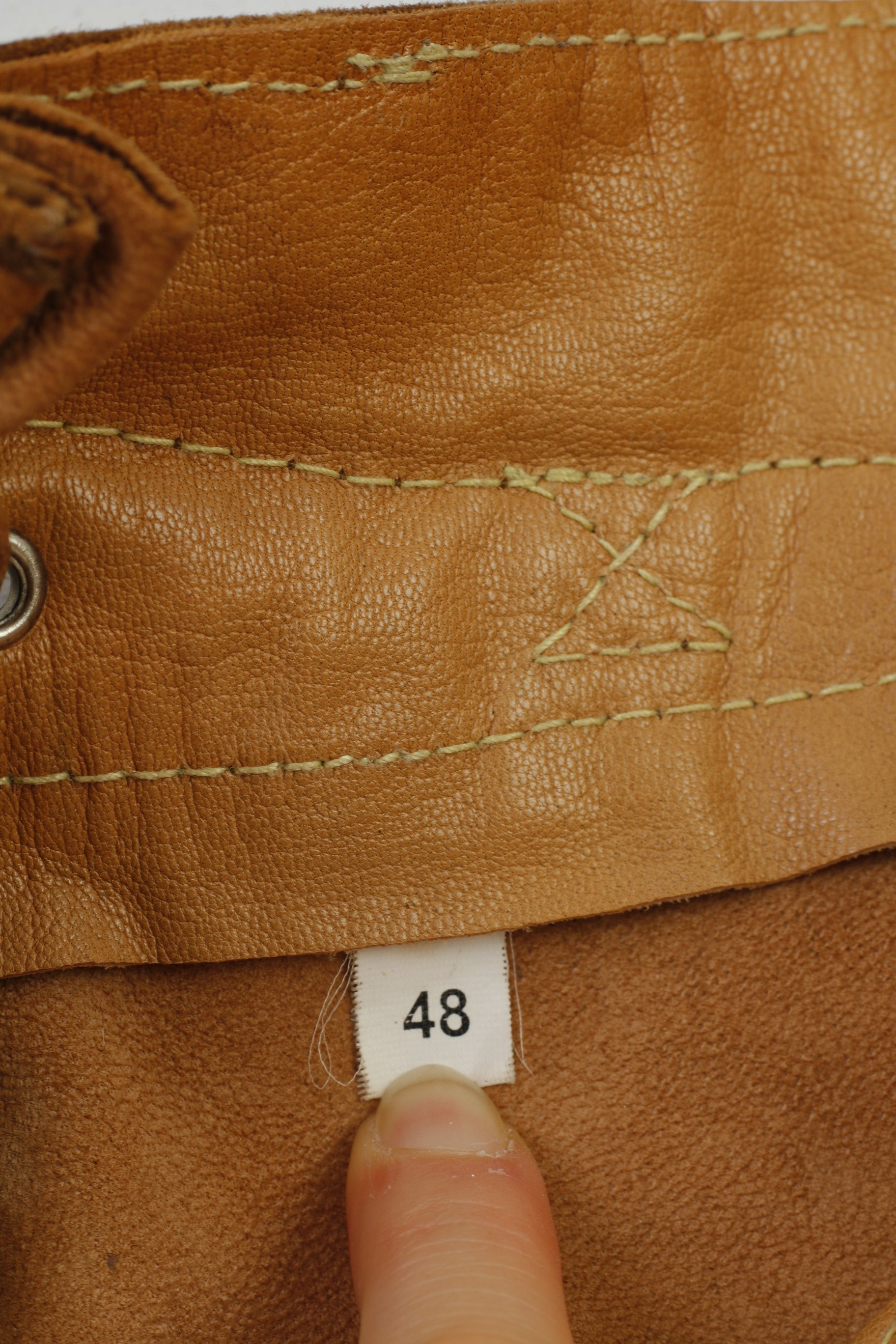 Country Maddox Men 48 Leather Trousers Brown Vintage Tyrol Austria Trachten  Western Cowboy Traditional Emroidered Bottoms Pockets