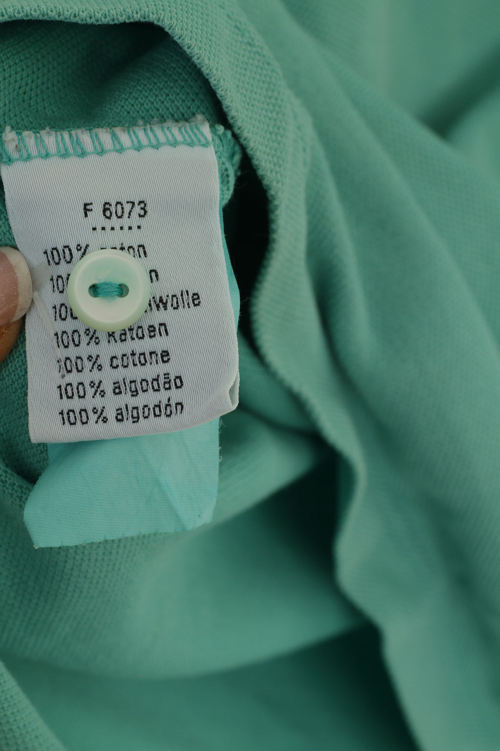 Lacoste Men 4 L Polo Shirt Green 100% Cotton Vintage Slim Fit Casual Top