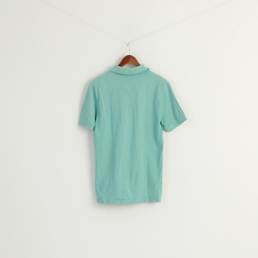 Lacoste Men 4 L Polo Shirt Green 100% Cotton Vintage Slim Fit Casual Top