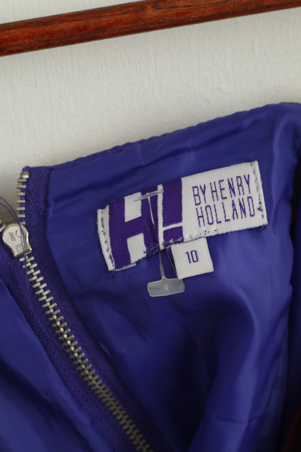 H by Henry Holland Women 10 S Dress Purple Floral Straps Summer Mini