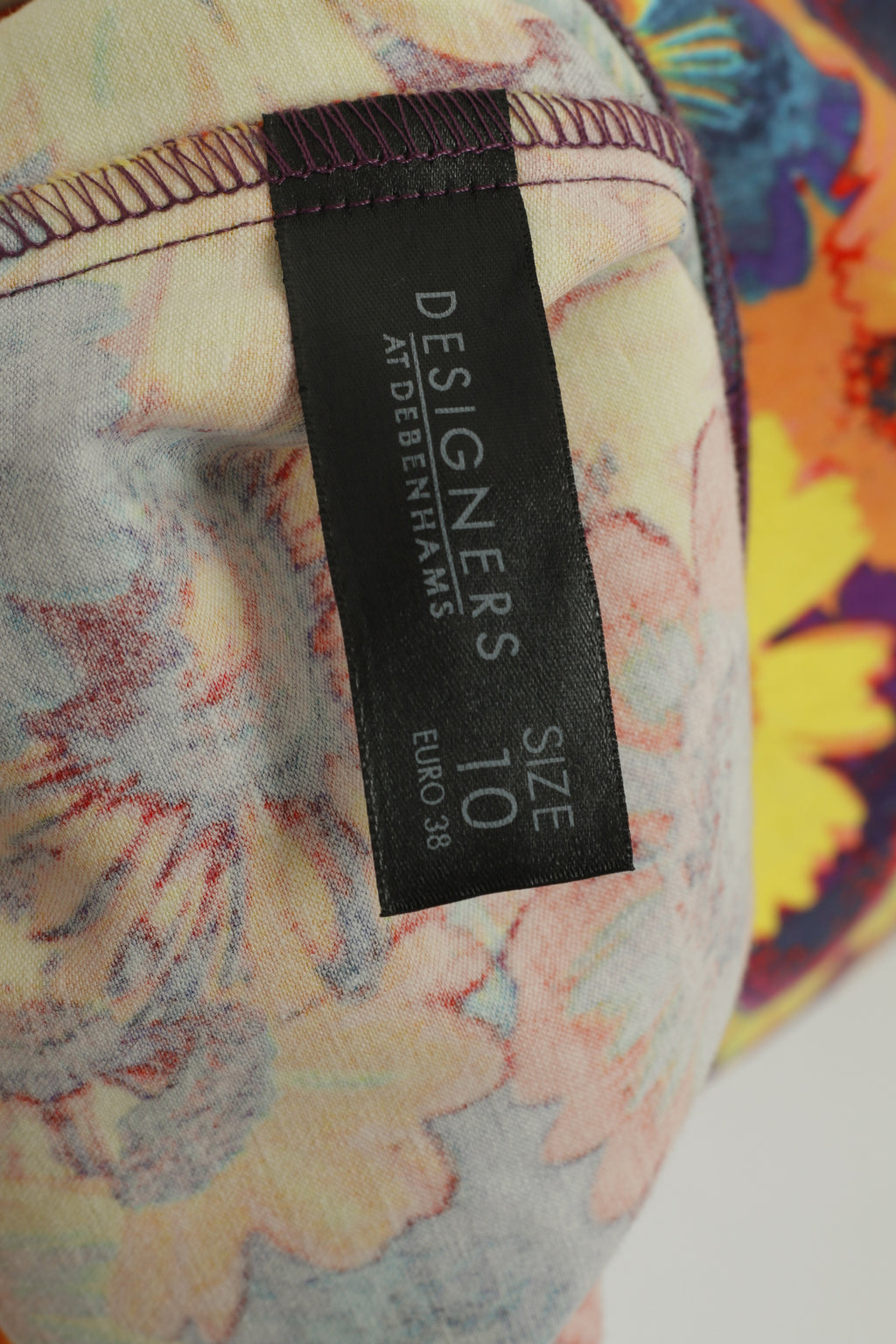 H by Henry Holland Women 10 S Dress Purple Floral Straps Summer Mini