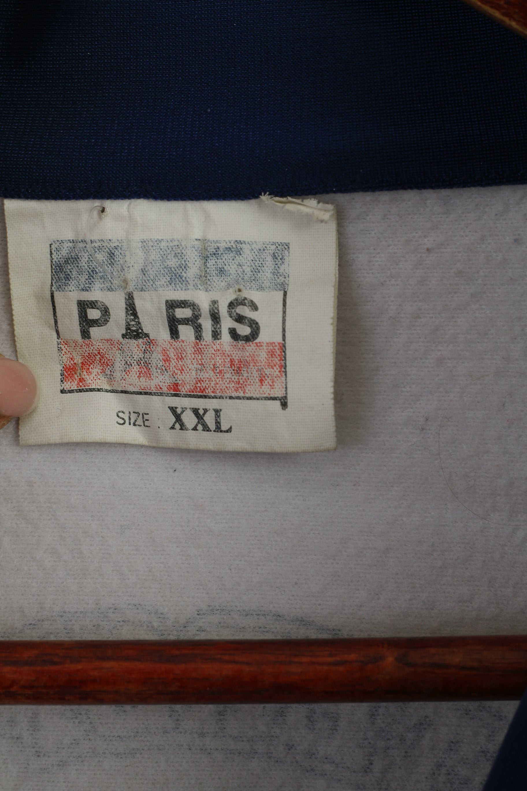 Paris Boys XXL 14 Age Sweatshirt Navy Vintage France World Cup 1998 Top