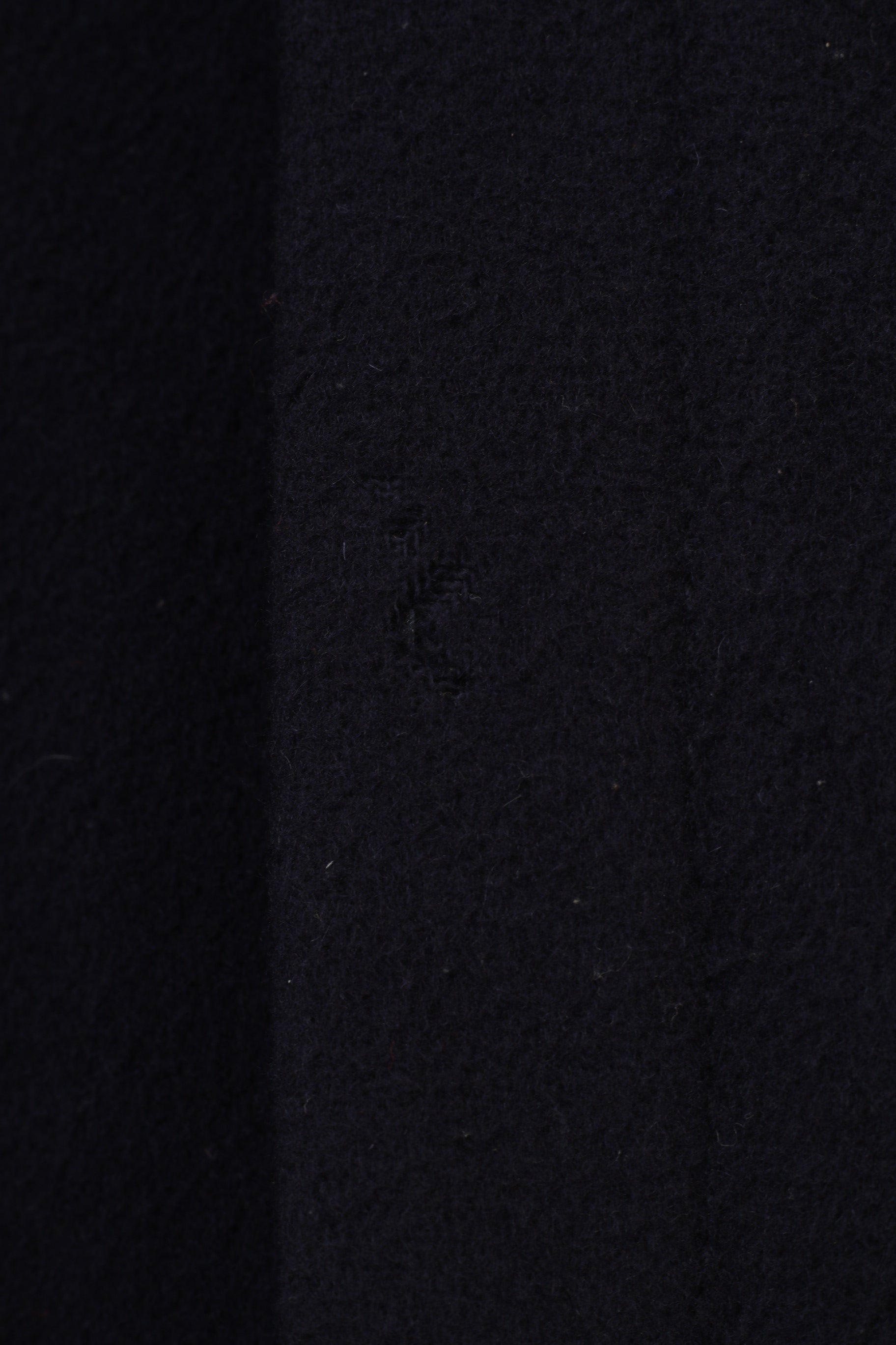 Creation Geissler Woman 42 Coat Wool Navy Breasted Bottoms Winter Vintage