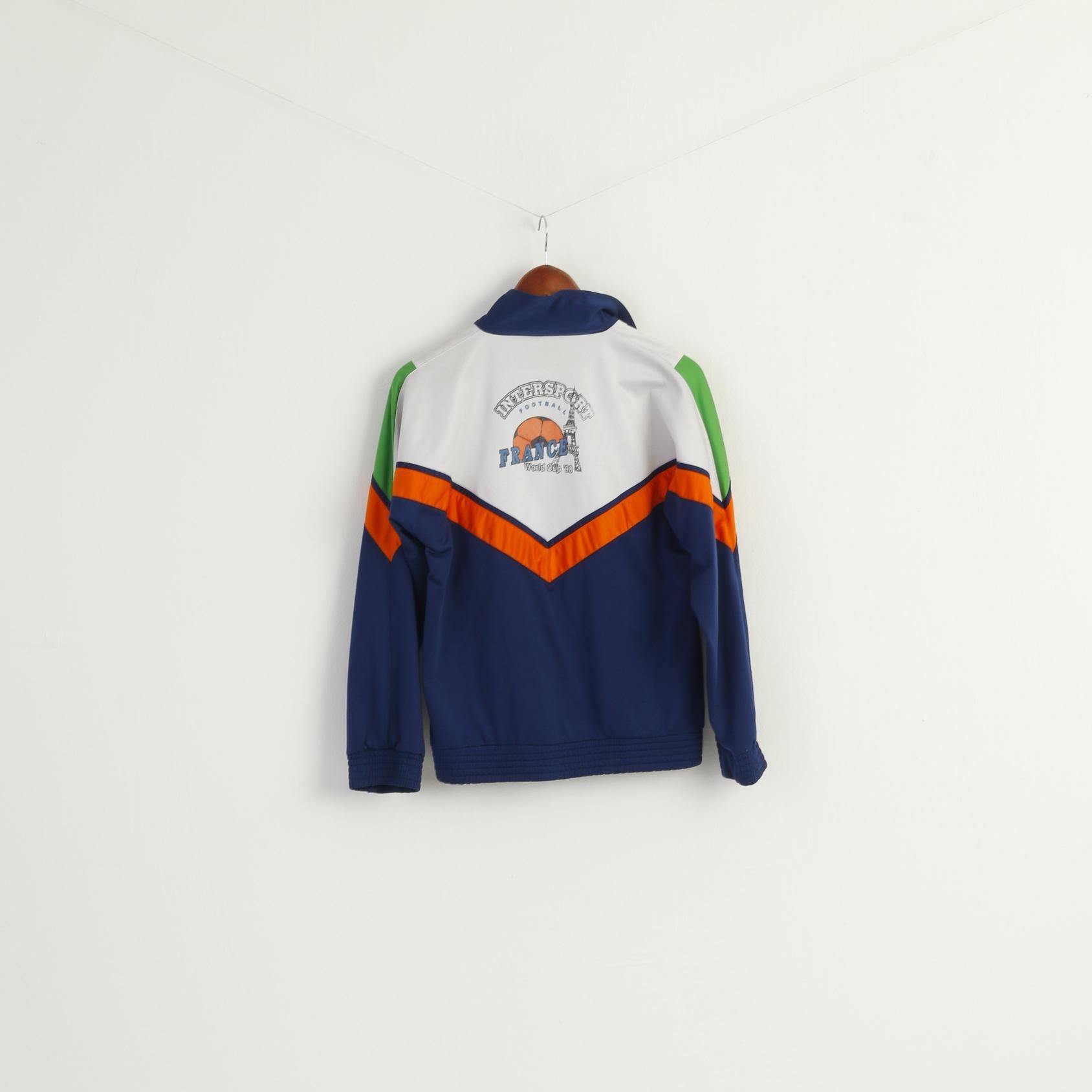 Paris Boys XXL 14 Age Sweatshirt Navy Vintage France World Cup 1998 Top