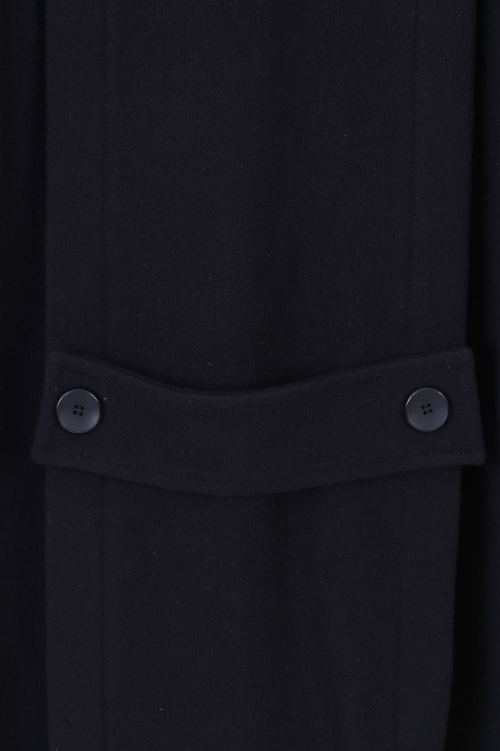 Creation Geissler Woman 42 Coat Wool Navy Breasted Bottoms Winter Vintage