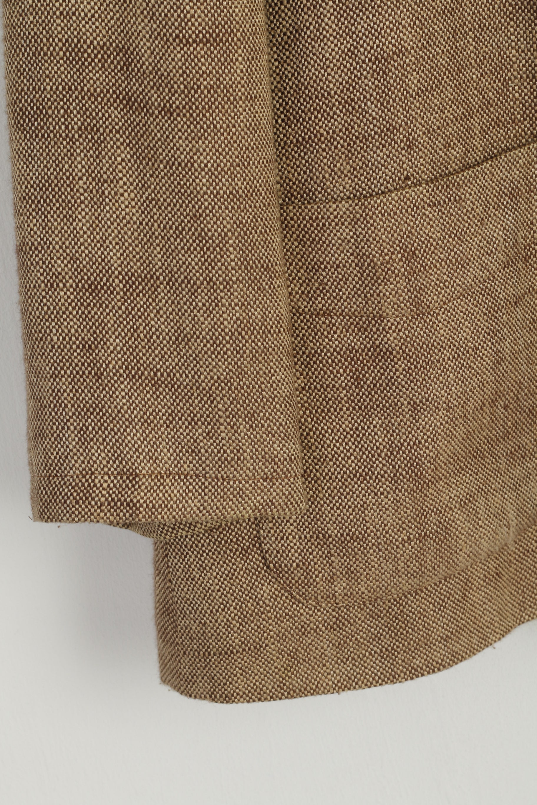 Orvis Women 6 S Blazer Brown Rayon Linen Vintage Butonned Classic Jacket