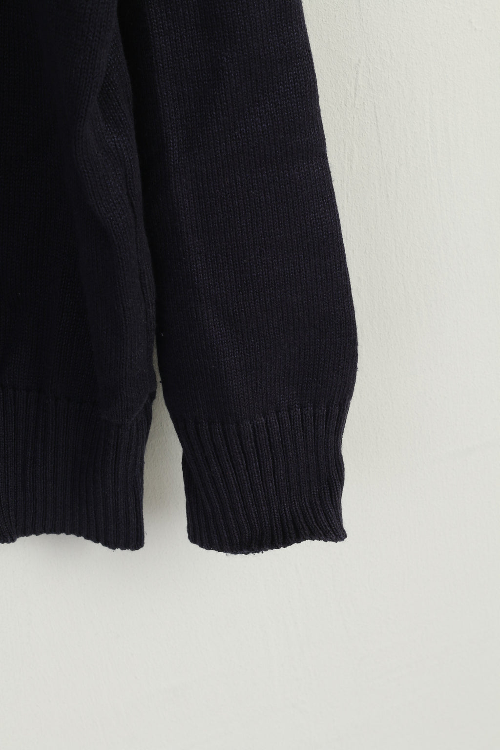 Adidas Men L Jumper Navy Cotton Poker Line Vintage Classic Retro Sweater