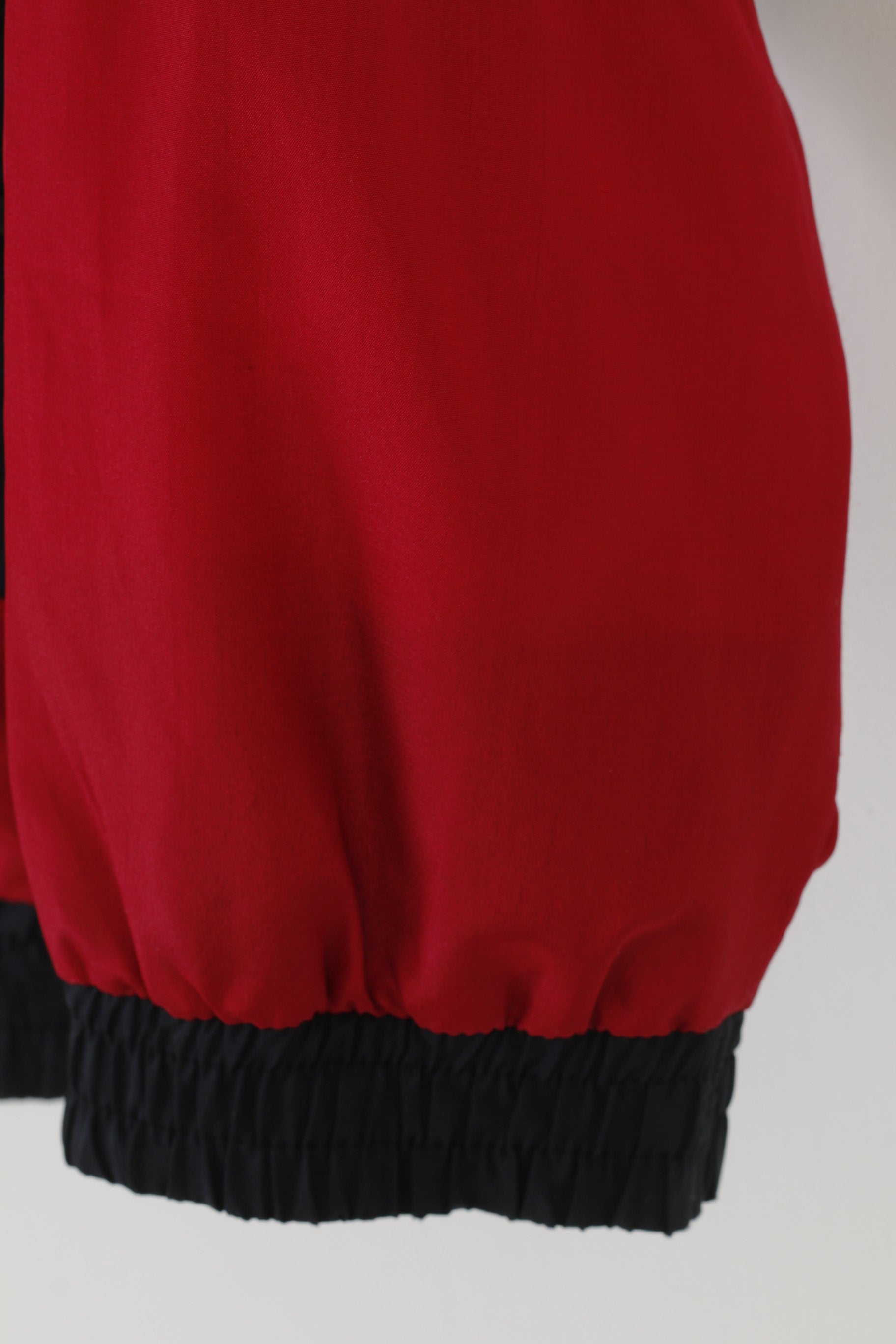 Place Men M Veste Vintage Fermeture Éclair Complète Manches Amovibles Col Bordeaux Haut