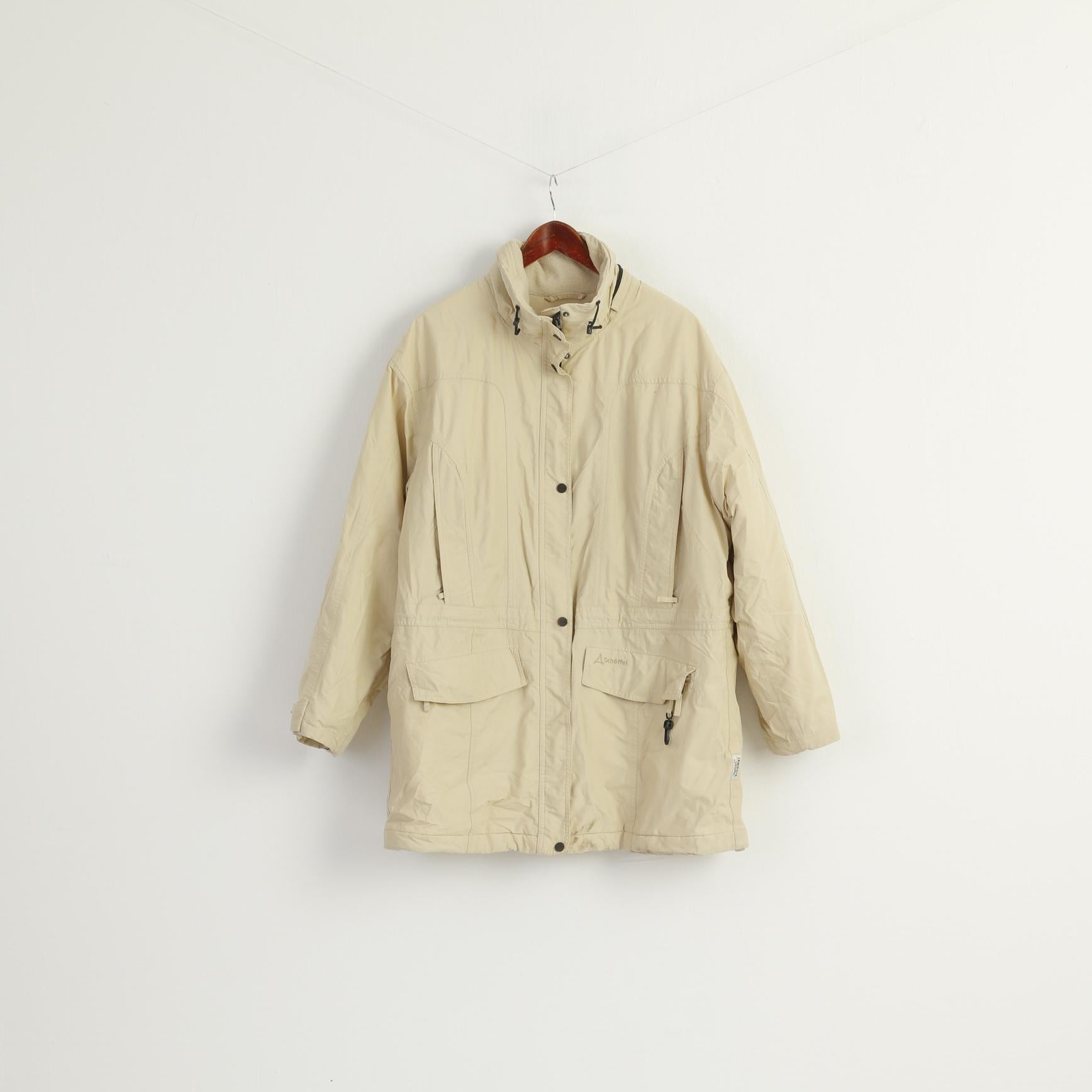 Schoffel Women 46 20 XXL Jacket Beige Outdoor Venturi Nylon Waterproof Top