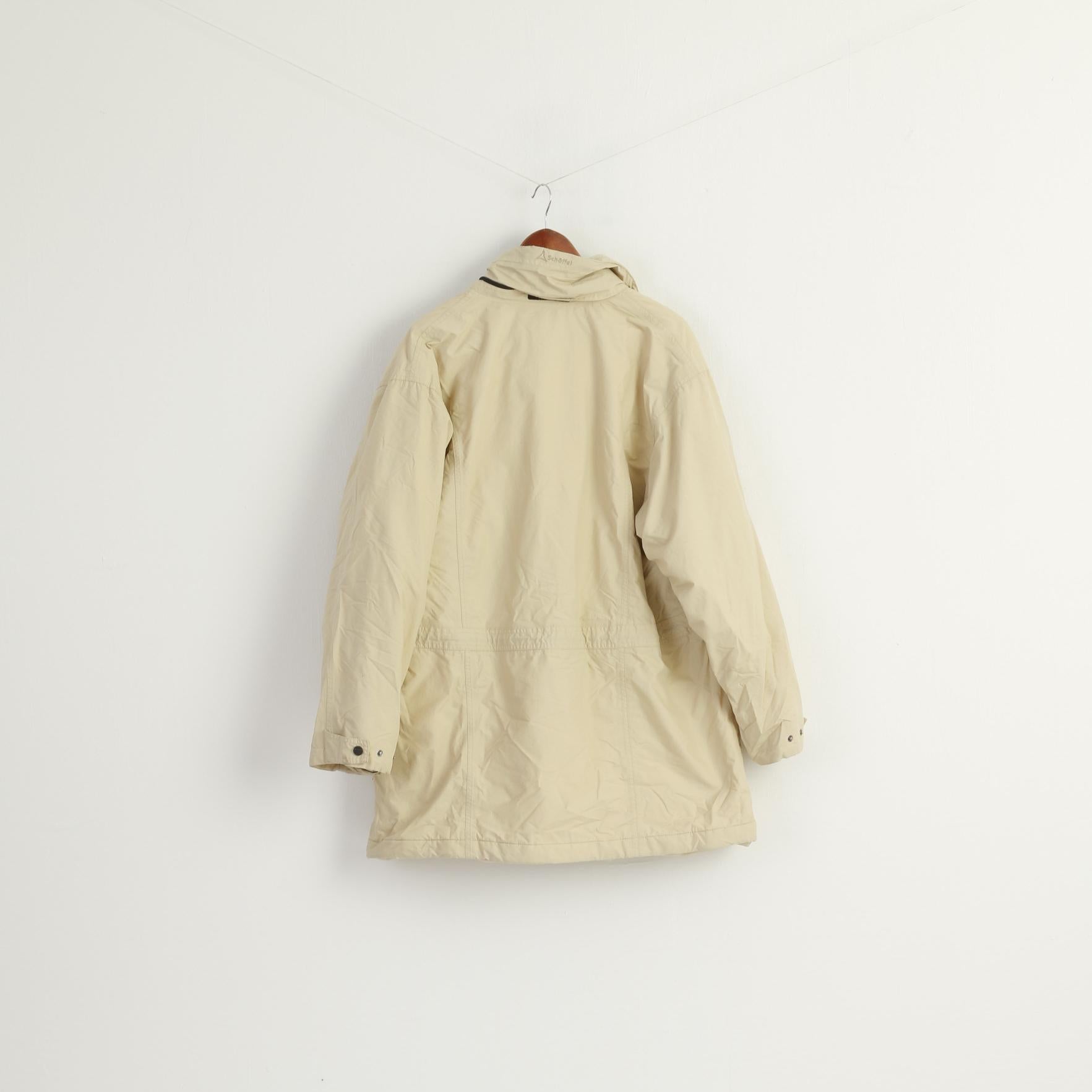 Schoffel Women 46 20 XXL Jacket Beige Outdoor Venturi Nylon Waterproof Top