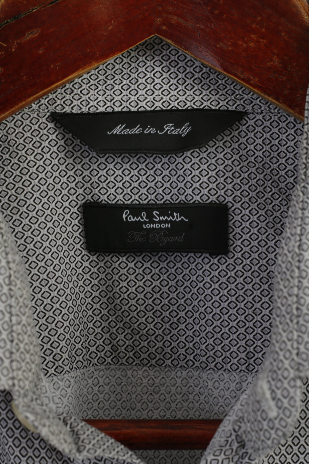 Paul Smith Men 15.5 39 M Casual Shirt Blue Cotton Printed Made in Italy Top