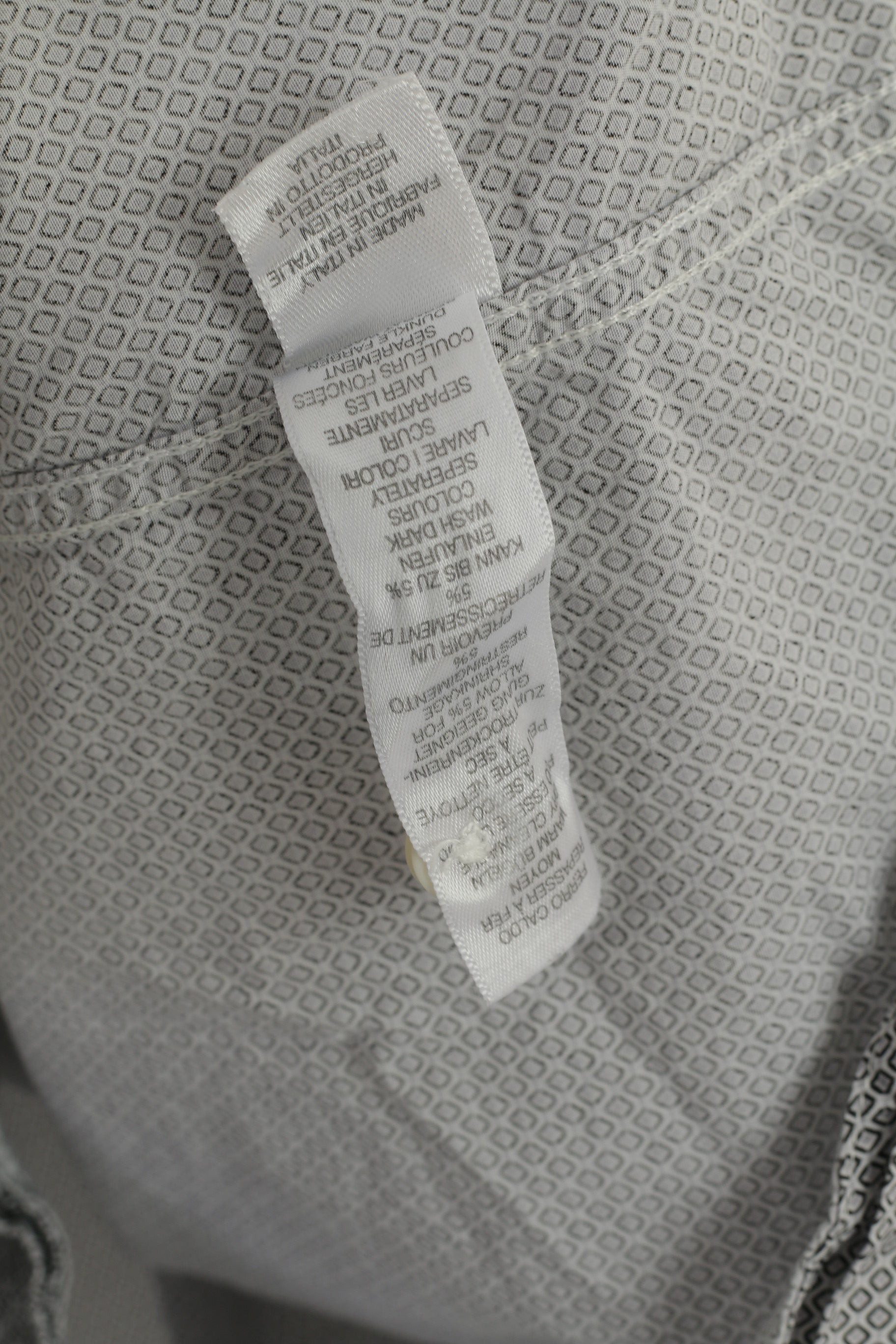 Paul Smith Men 15.5 39 M Casual Shirt Blue Cotton Printed Made in Italy Top