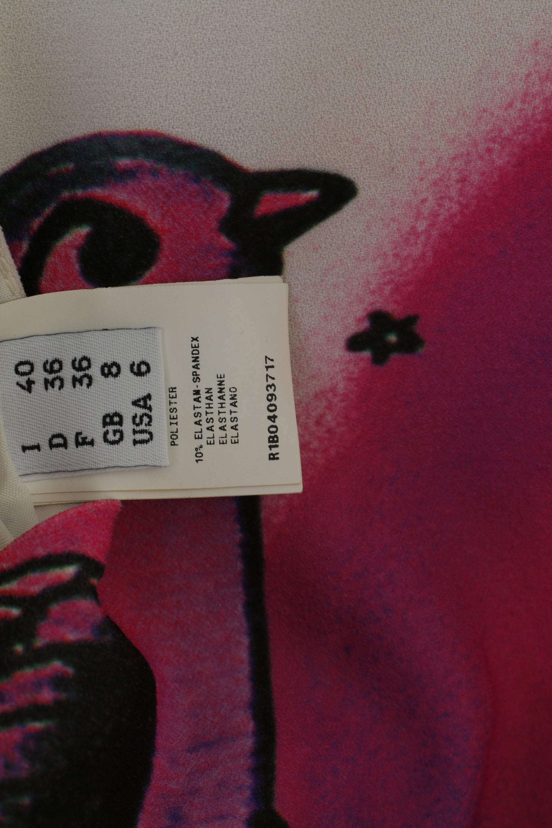 Moschino Cheap And Chic Women 6 8 S Dress Black Mini Printed Classic