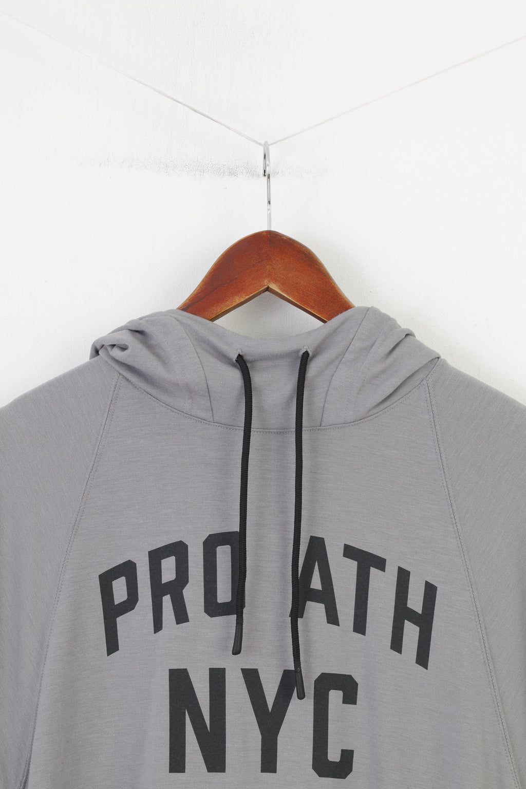 H&amp;M Homme M Sans Manches Gris Training Hood NYC Viscose Sport Top