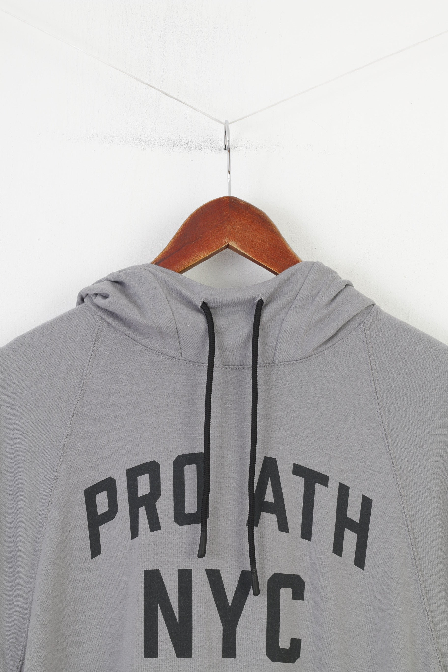 H&amp;M Homme M Sans Manches Gris Training Hood NYC Viscose Sport Top