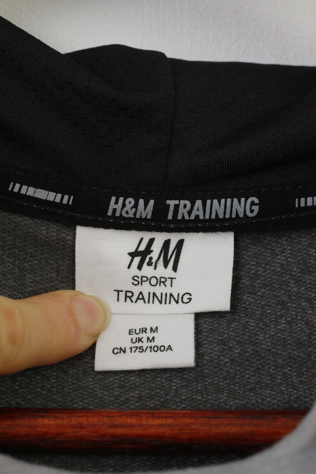 H&amp;M Homme M Sans Manches Gris Training Hood NYC Viscose Sport Top