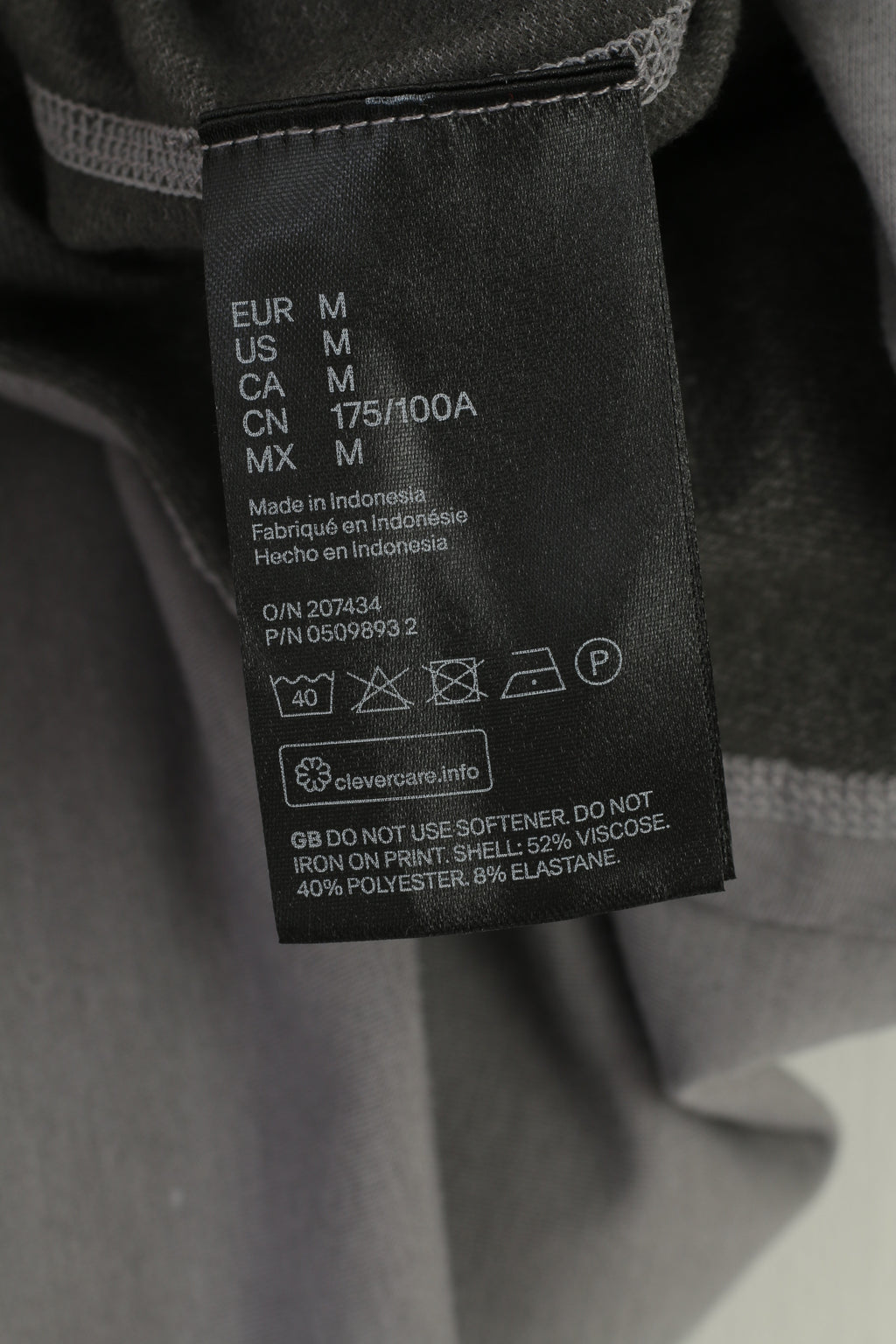 H&amp;M Homme M Sans Manches Gris Training Hood NYC Viscose Sport Top