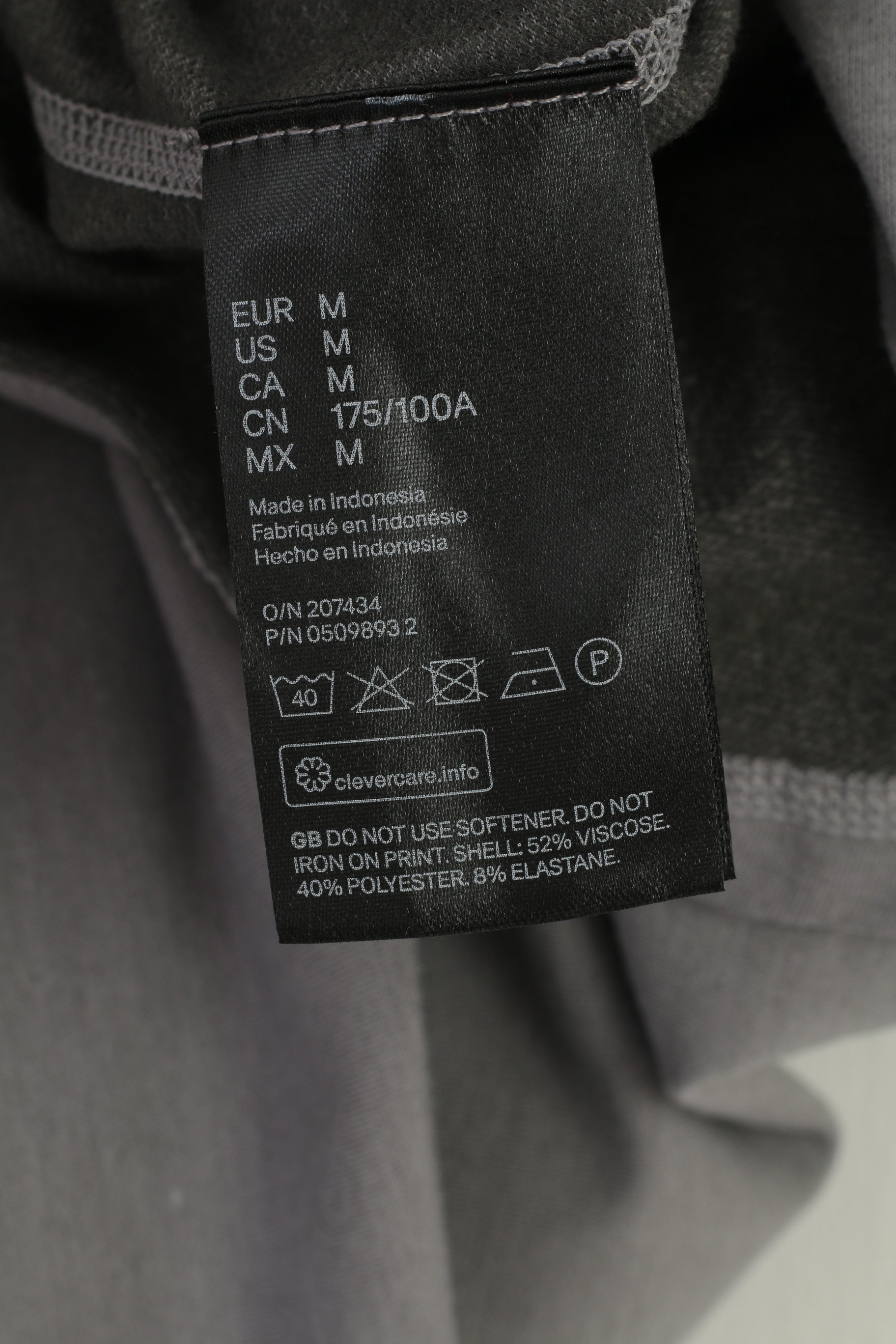 H&amp;M Homme M Sans Manches Gris Training Hood NYC Viscose Sport Top