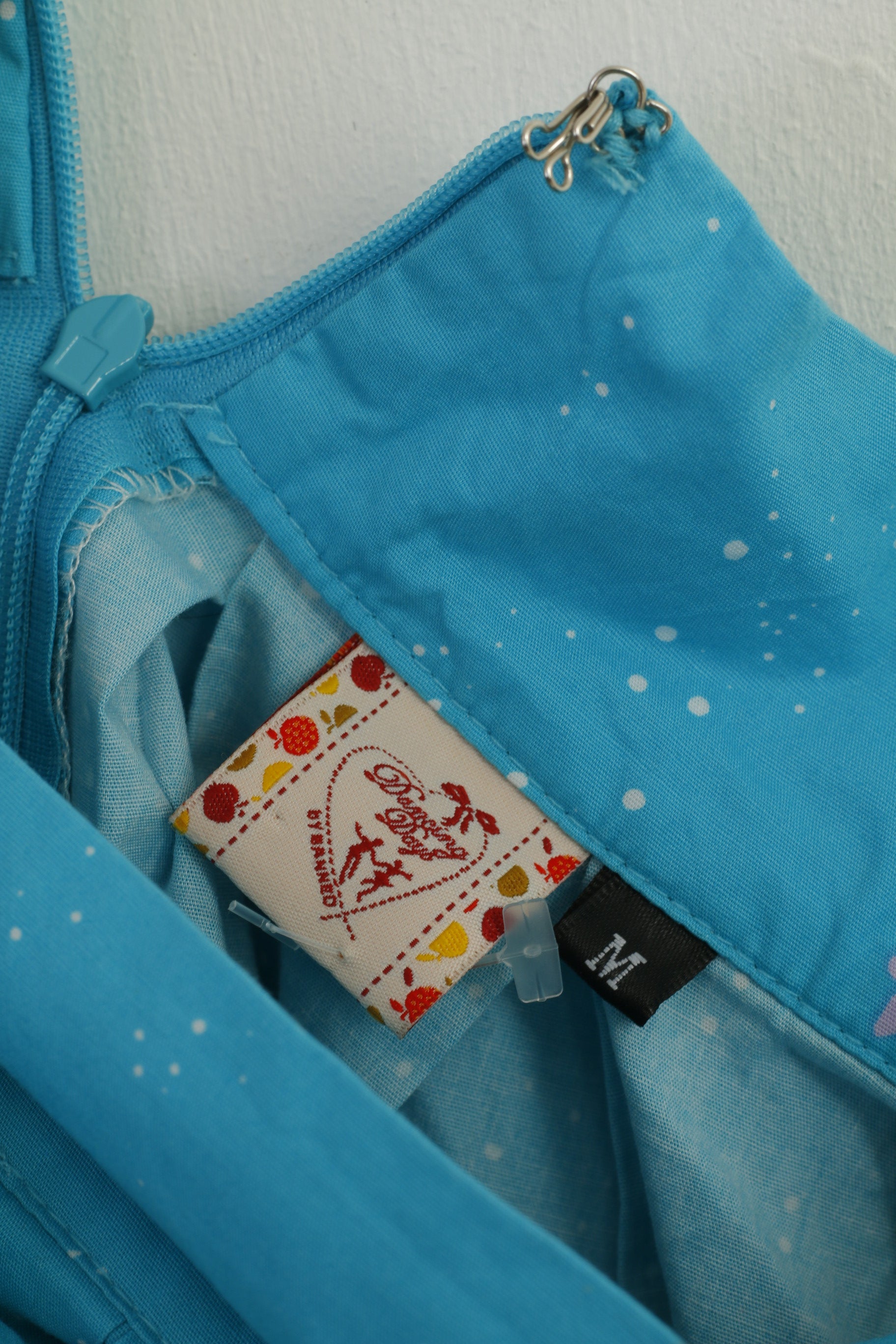 Dancing Days Women M Skirt Blue Cotton Midi Mermaids Fairy Dance