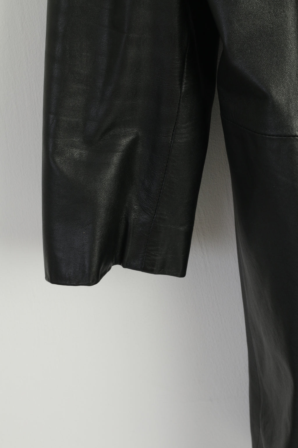 E.B. Company Women 18 44 L Jacket Black Soft leather Single Breasted Classic Vintage Top