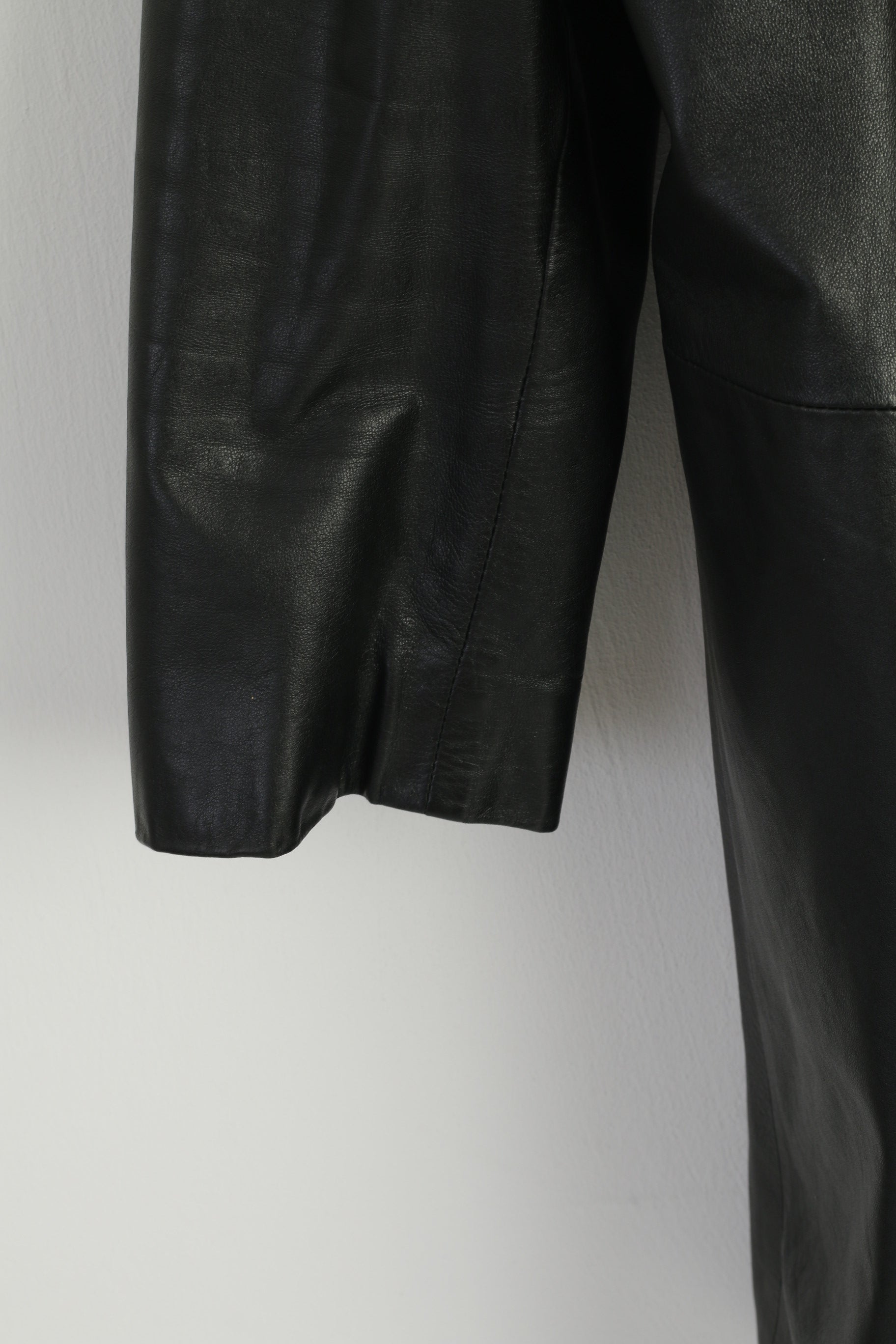 E.B. Company Women 18 44 L Jacket Black Soft leather Single Breasted Classic Vintage Top