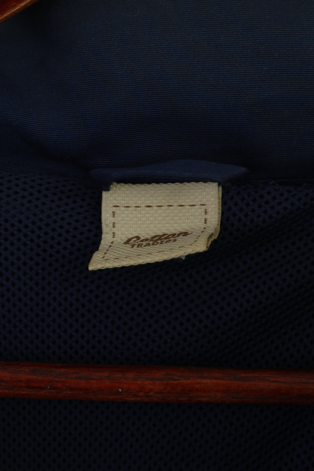 Cotton Traders Men XXL Pullover Jacket Navy Durham Cricket Vintage Hidden Hood Top