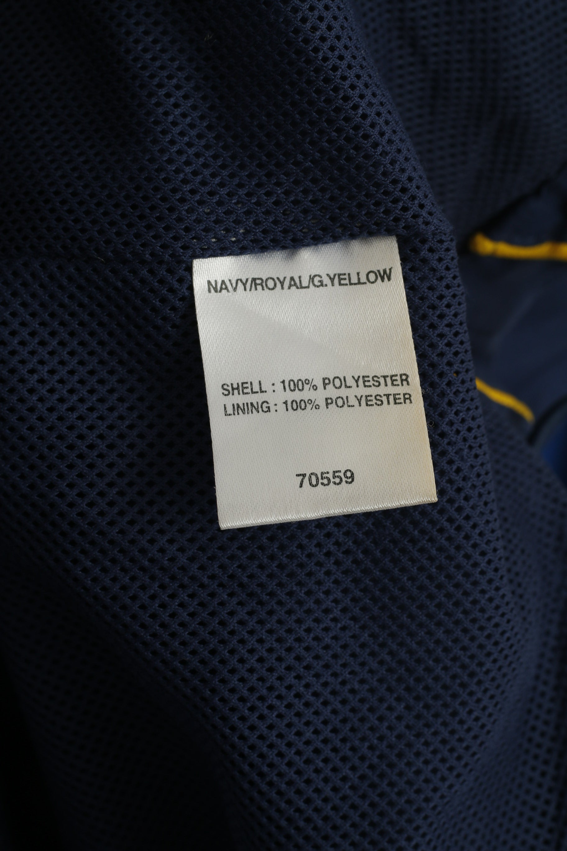 Cotton Traders Men XXL Pullover Jacket Navy Durham Cricket Vintage Hidden Hood Top