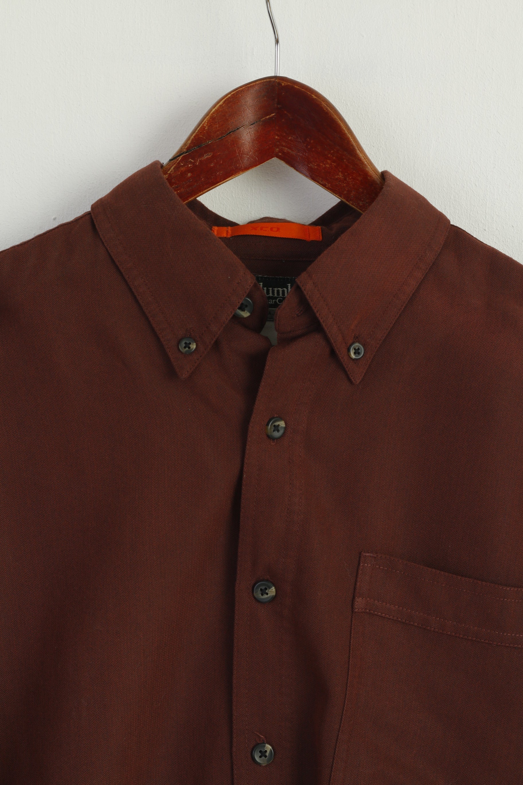 Columbia Sportswear Company Men S Casual Shirt Brown XCO Viscose Outwear Top