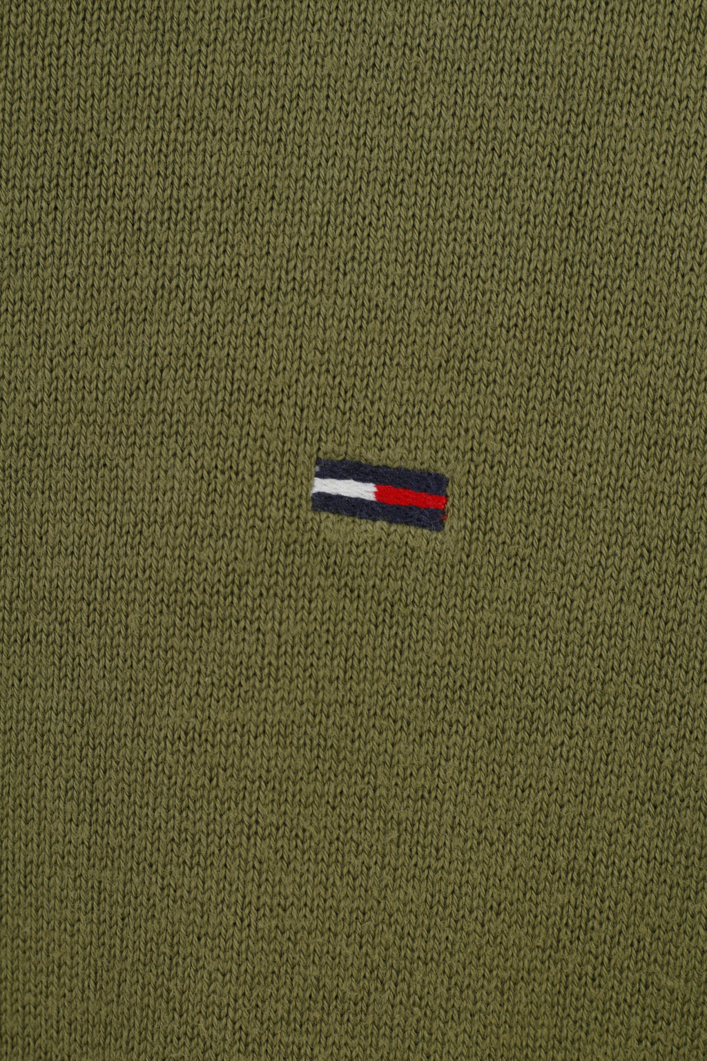 Tommy Hilfiger Uomo S Maglione Classico Girocollo Top in Cotone Denim Verde