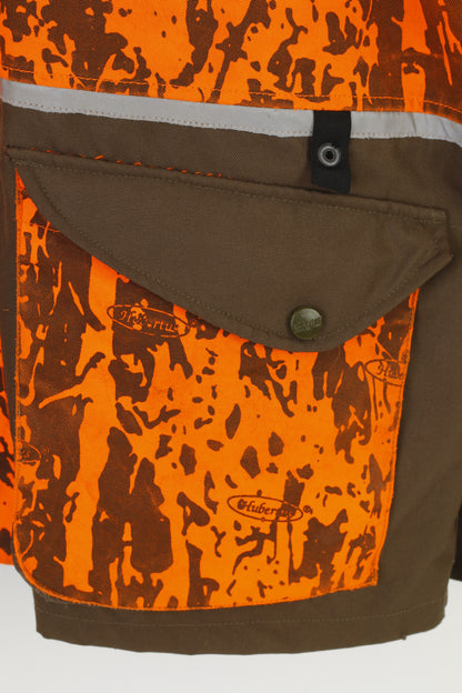 Hubertus Chasse Hommes 6XL Veste Orange Imperméable À Glissière Complète Poches Vêtements De Travail Haut