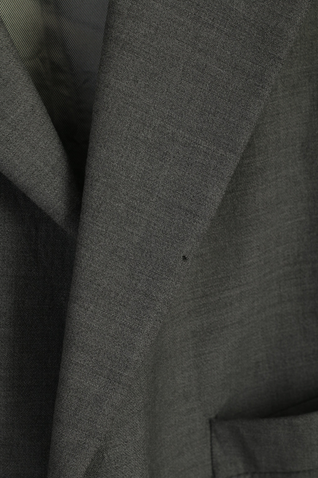 Pierre Cardin Men 44 Long Blazer Gray Shiny 100% Wool Super 100 Vintage Jacket