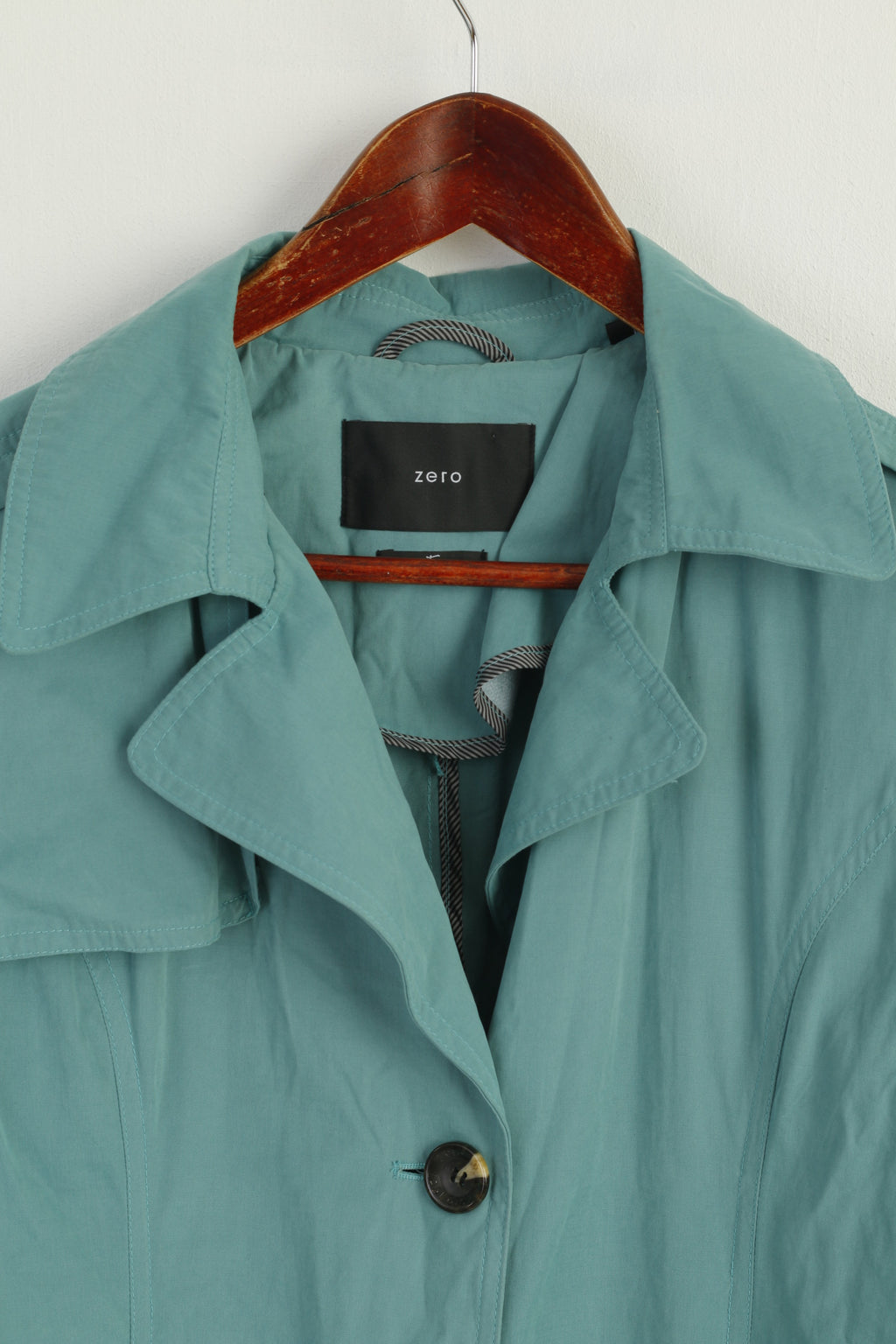 Zero Women 36 S Jacket Green Tara Doft Cotton Blend Vintage Casual Top