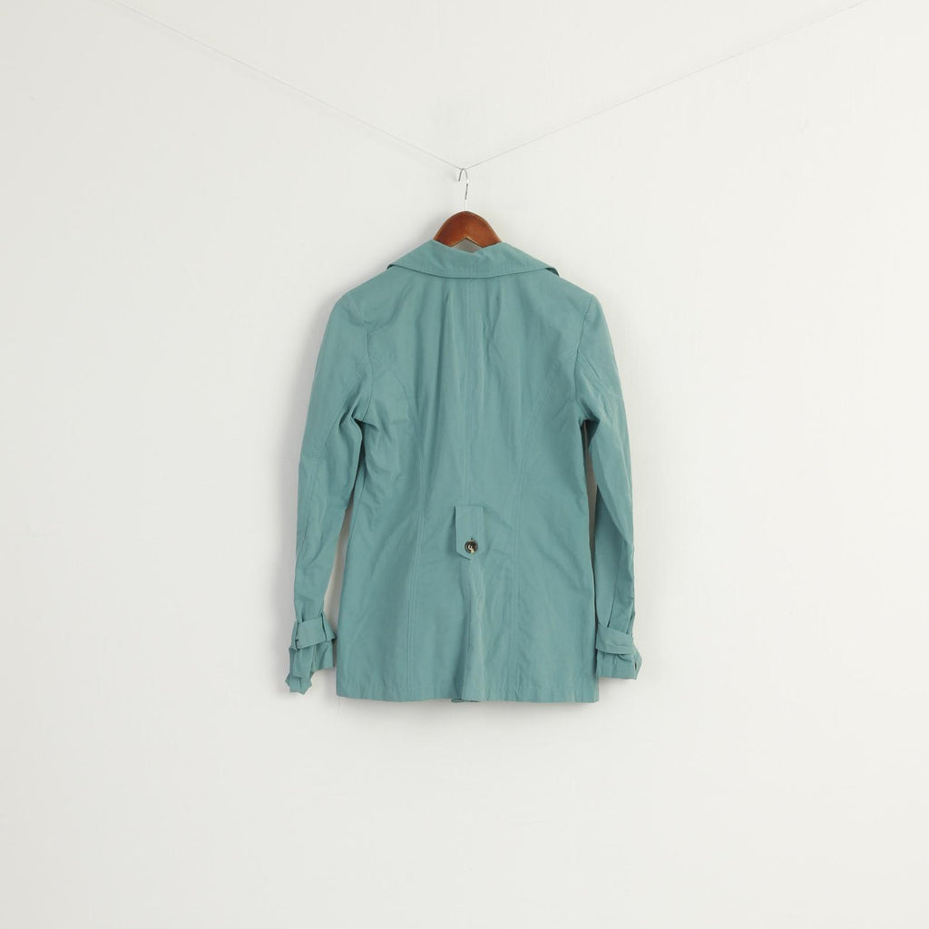 Zero Women 36 S Jacket Green Tara Doft Cotton Blend Vintage Casual Top