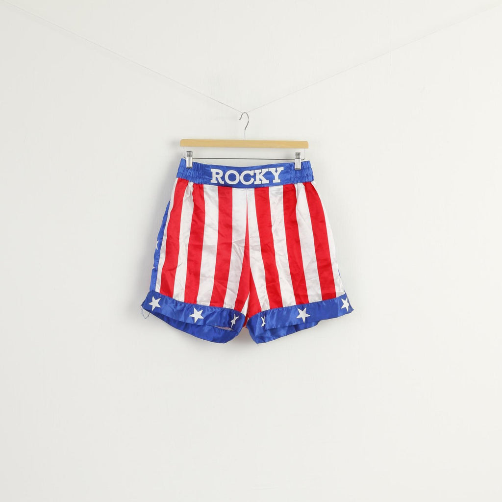 Rocky Men L Shorts Red Rocky Balboa Boxing Shiny America