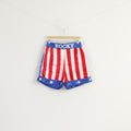 Rocky Men L Shorts Red Rocky Balboa Boxing Shiny America