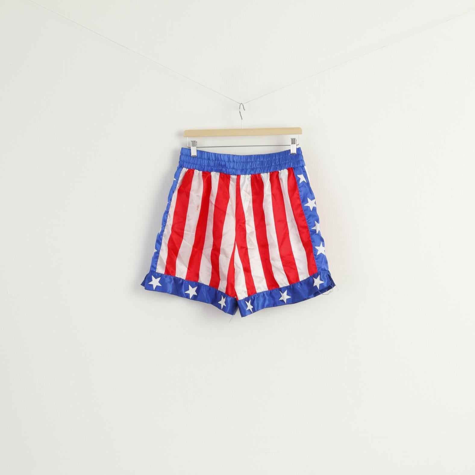 Rocky Men L Shorts Red Rocky Balboa Boxing Shiny America